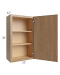 Township Rift Oak 21x36 Wall Cabinet
