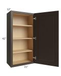 Southport Espresso Shaker 21x42 Wall Cabinet
