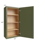 Midtown Hunter Green Shaker 21x42 Wall Cabinet