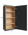Midtown Black Shaker 21x42 Wall Cabinet