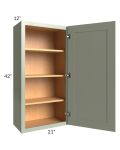 Midtown Pistachio Green Shaker 21x42 Wall Cabinet