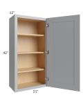 Asheville Grey Shaker 21x42 Wall Cabinet