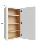 Alpine White Shaker 21x42 Wall Cabinet 