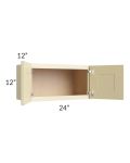Phoenix Cream Glaze 24x12 Wall Cabinet