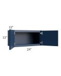 Portland Navy Blue 24x12 Wall Cabinet