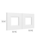 Providence White 24x12 Glass Door Only with Glass Included