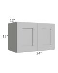Midtown Painted Grey Shaker 24x15 Wall Cabinet