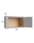 Gramercy Grey Mist 24x15 Wall Cabinet