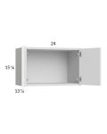 Euro Gloss White 24x15-1/8 Wall Cabinet