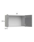 Euro Grey 24x15-1/8 Wall Cabinet