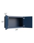 Portland Navy Blue 24x15 Wall Cabinet