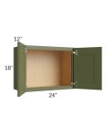Midtown Hunter Green Shaker 24x18 Wall Cabinet
