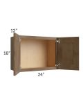 Midtown Mocha Shaker 24x18 Wall Cabinet