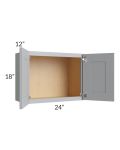 Asheville Grey Shaker 24x18 Wall Cabinet