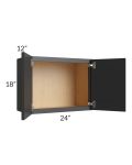 Vienna Black 24x18 Wall Cabinet