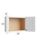 Bayville White 24x18 Wall Cabinet