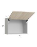 Milan Natural 24x18 Lift-Up Door Wall Cabinet