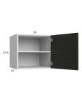 Euro Cafe 24x22-5/8x24 Wall Cabinet with 1 Door