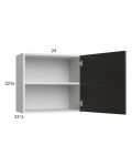 Euro Cafe 24x22-5/8 Wall Cabinet with 1 Door