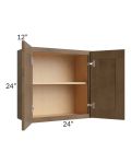 Midtown Mocha Shaker 24x24 Wall Cabinet