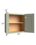 Midtown Pistachio Green Shaker 24x24 Wall Cabinet