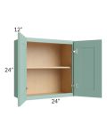 Midtown Mint Green Shaker 24x24 Wall Cabinet