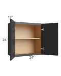 Vienna Black 24x24 Wall Cabinet