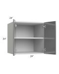 Milan Grey Gloss 24x24x24 Wall Cabinet
