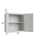 Heather Grey Shaker 24x24 Wall Cabinet