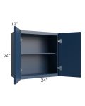 Portland Navy Blue 24x24 Wall Cabinet 