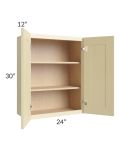 Phoenix Cream Glaze 24x30 Wall Cabinet