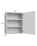 Harbor White 24x30-1/4 Wall Cabinet with 1 Door