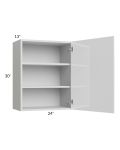 Milan White Gloss 24x30 Wall Cabinet (1 door)