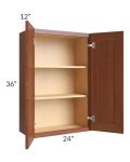 Phoenix Caramel Glaze 24x36 Wall Cabinet