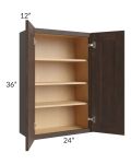 Tuscan Kona Brown 24x36 Wall Cabinet