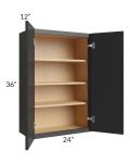 Vienna Black 24x36 Wall Cabinet