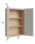 Stratton Light Grey Shaker 24x36 Wall Cabinet