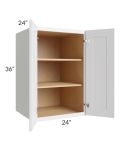 Stratton White Shaker 24x36x24 Pantry Wall Cabinet
