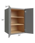 Stratton Dark Grey Shaker 24x36x24 Pantry Wall Cabinet