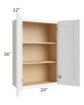 Alpine White Shaker 24x36 Wall Cabinet