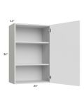 Milan White Matte 24x36 Wall Cabinet (1 door)