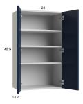 Harbor Navy 24x40-1/4 Wall Cabinet