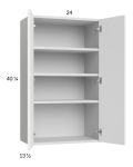 Harbor White 24x40-1/4 Wall Cabinet