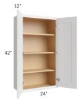 Stratus White 24x42 Wall Cabinet