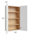 Southport White Shaker 24x42 Wall Cabinet
