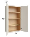 Asheville Cloud Shaker 24x42 Wall Cabinet