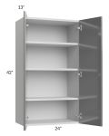 Milan Grey Gloss 24x42 Wall Cabinet