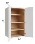 Stratton White Shaker 24x42x24 Pantry Wall Cabinet
