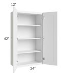 Aspen White Shaker 24x42 Wall Cabinet 