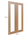 Artisan Walnut Shaker 24x42 Glass Door Only with Glass Included
